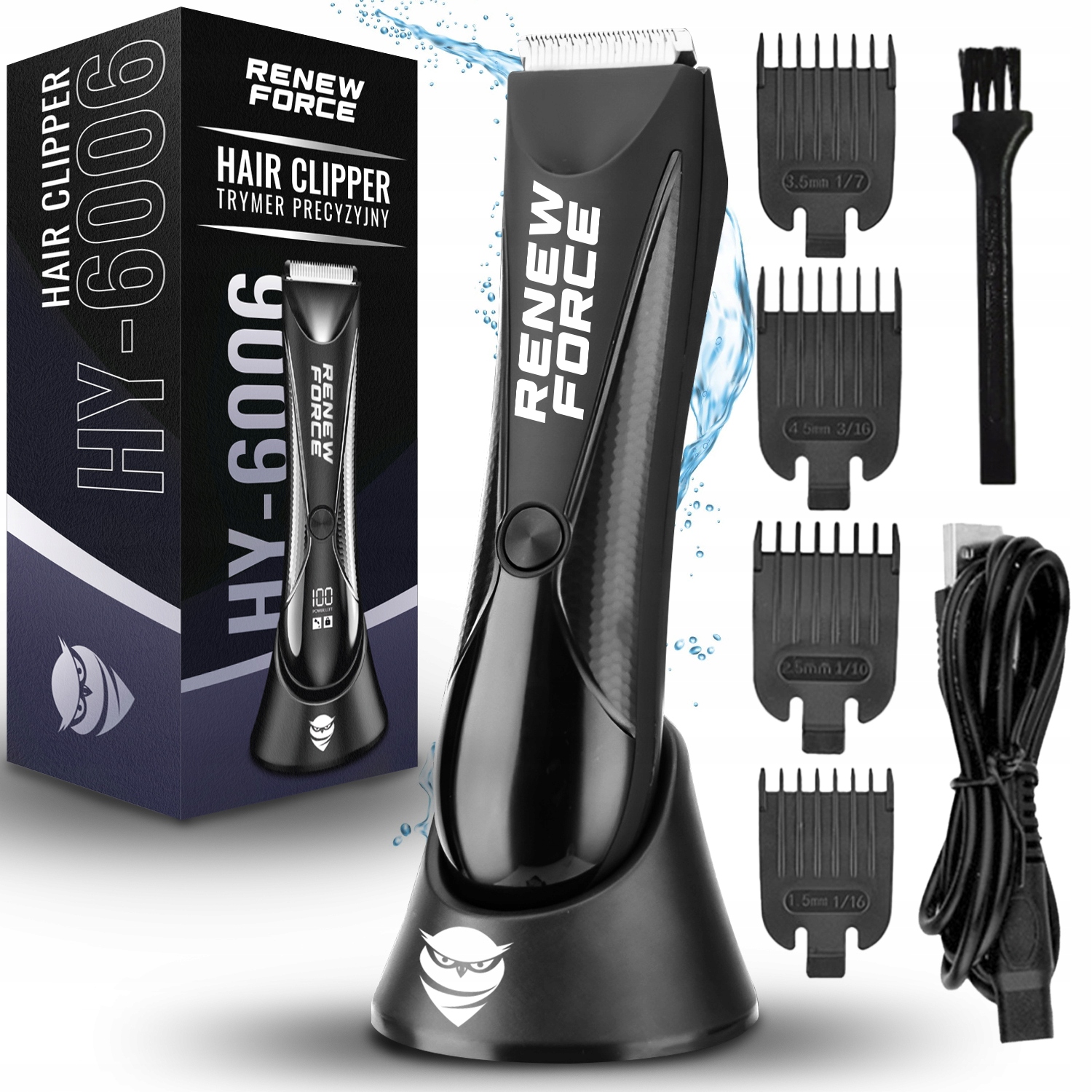 Zastrihávač vlasov Renew Force POPULAR PRO SHAVER + NABÍJACIA STANICA